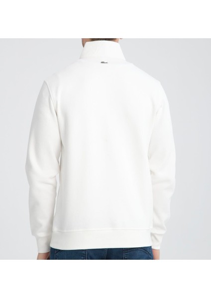 Fermuar Yaka Ekru Regular Fit Uzun Kol modelleri