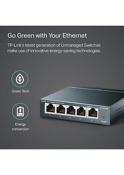 TL-SG105, 5-Port 10/100/1000MBPS Gigabit Siwtch indirimleri