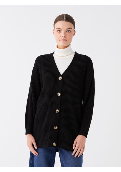 Yeni Sezon V Yaka Oversize Kadın Triko Hırka fiyatları