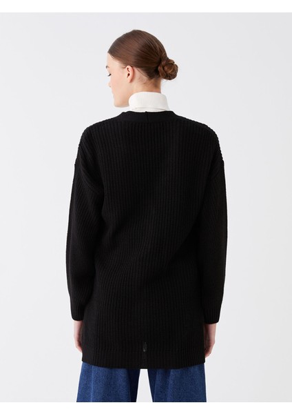 Yeni Sezon V Yaka Oversize Kadın Triko Hırka indirimleri