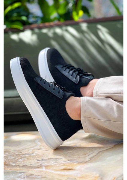 Xmpdby KB-116 Kuback Siyah Triko Bağcıklı Günlük Erkek Ayakkabı (Numara: 42) fiyatları