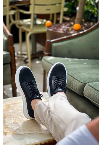 Xmpdby KB-116 Kuback Siyah Triko Bağcıklı Günlük Erkek Ayakkabı (Numara: 42) fırsatları