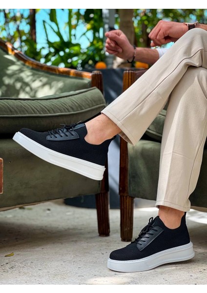 Xmpdby KB-116 Kuback Siyah Triko Bağcıklı Günlük Erkek Ayakkabı (Numara: 42) indirimleri