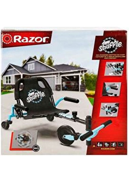 3 Tekerlekli Go Kart Mavi Renkli Drift Yapabilen Eğlenceli Araç 3+ Yaş Erkek Çocuklar İçin