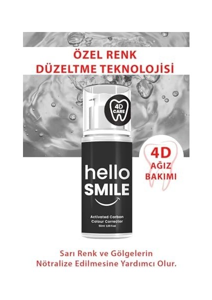 Hello Smile Aktif Karbonlu Anında Beyazlatıcı Diş Jeli fiyatları