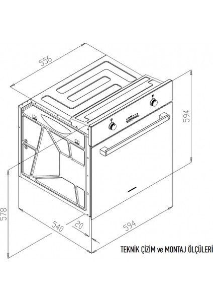 BO O6558 B Gurme Ankastre Fırın fiyatları