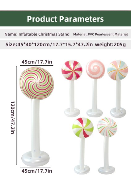 Noel Için Şişme Lolipop Dekorasyon (Yurt Dışından) fırsatları