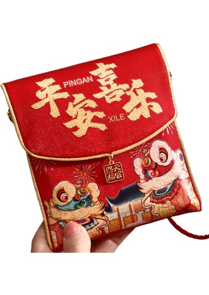 Yeni Model El Işi Kumaş Kırmızı Zarf (Yurt Dışından)