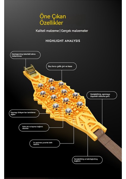 Otomobil Tipi Kaymaz Zincir (Yurt Dışından) fırsatları