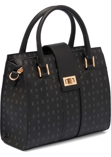 Siyah Print Kadın Omuz Çantası - S25K1PR09184-T0E fiyatları