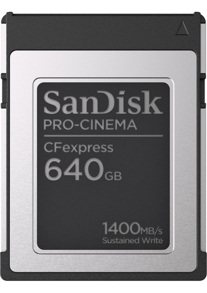 Pro-Cınema Cfexpress Tip B Hafıza Kartı 640 GB (Cfexpress Teknolojisine Sahip Sinema Kameralarının Kullanımı Için, 8k Çekim, 1.700 Mb/sn'ye Kadar Okuma, 1 Metreye Kadar Düşme Direnci
