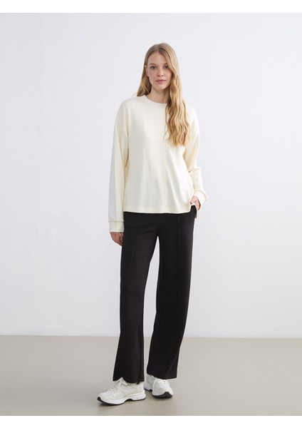 Yeni Sezon Bisiklet Yaka Kadın Sweatshirt fiyatları