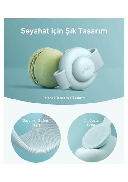 Maggo 3in1 Kablosuz Katlanır Şarj B25M8, Yeşil fiyatları