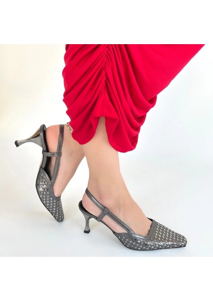 Xmpdby Sione Platin Cilt Topuklu Ayakkabı (Numara: 37) fırsatları