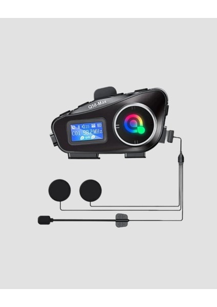 IP65 Suya Dayanıklı Kask Bluetooth Kulaklık LCD Ekranlı indirimleri