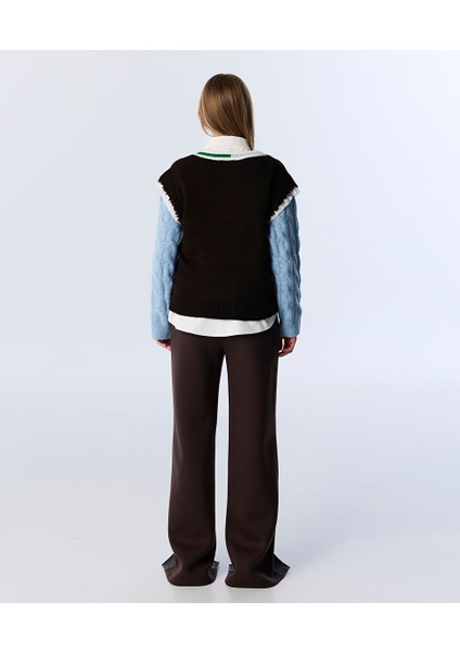 COLORBLOCK RAW EDGE SÜVETER TW6250050148074