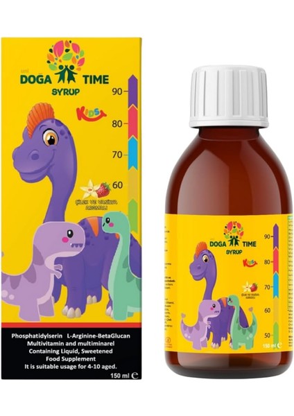 Doga Tıme Fosfotidilserin L-Arjinin Beta Glukan Multivitamin ve Multimineral 150 ml Şurup modelleri