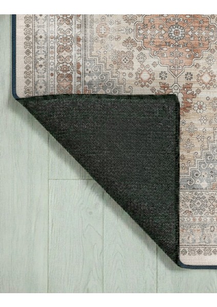 Vintage Koleksiyonu Eskitme Otantik Desenli Makinede Yıkanabilir Halı indirimleri