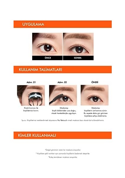 Mıssha Keratin ve Kolajen Içeren Besleyici Şeffaf Maskara No Retouch Lash Correcting Mascara
