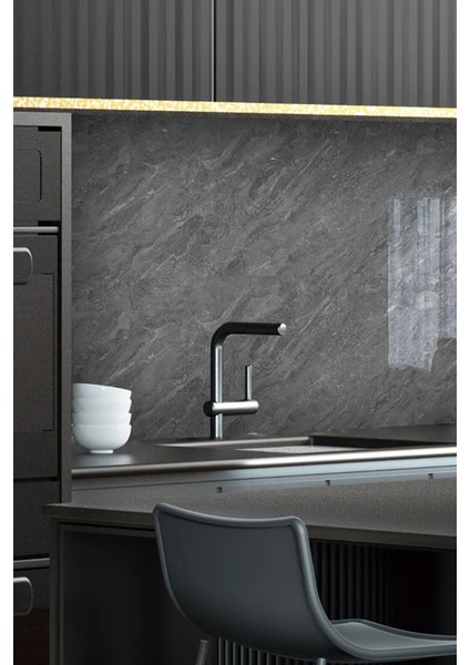 Gri Mermer Desenli Plastik Duvar Sticker Duvar Kağıdı Şık Zarif 60X30 Duvar Kağıdı 1 Adet fırsatları