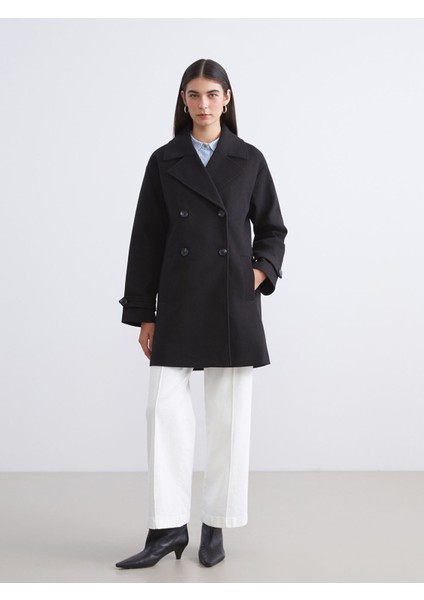 Yeni Sezon Ceket Yaka Kadın Kaşe Kaban fiyatları