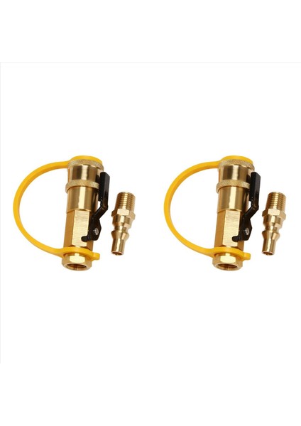 2x 1/4 Inç Rv Propan Propan Hortumu Için Hızlı Bağlantı Adaptörü Doğal Gaz 1/4 Inç Hızlı Bağlan Veya Bağlan (Yurt Dışından)