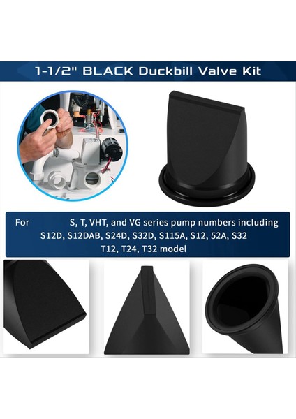 4 Paket Db Valf 1-1/2inch Duckbill Valf Kiti Sealand Vakum Jeneratörleri Için Dometıc 385310076 Için Değiştirin S&amp T Serisi (Yurt Dışından) indirimleri