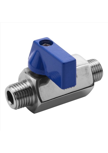 6x Paslanmaz Çelik Bilyalı Valf - 1/4 Inç Npt Iplik Erkek Küçük Mini Top Valfı (1/4inch Erkek ve Erkek) (Yurt Dışından) indirimleri