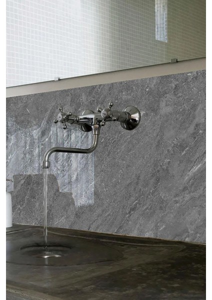 Gri Mermer Desenli Plastik Duvar Sticker Duvar Kağıdı Şık Zarif 60X30 Duvar Kağıdı 3 Adet indirimleri