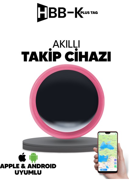 Plus Tag Android & Ios Uyumlu Airtag Akıllı Gps Takip Cihazı (Soft Pink) fiyatları