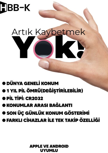 Plus Tag Android & Ios Uyumlu Airtag Akıllı Gps Takip Cihazı (Soft Pink) modelleri