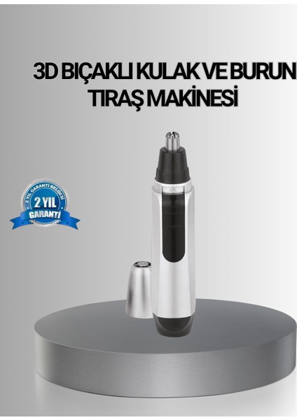 Kişisel Burun ve Kulak Tıraş Makinesi 3D Kavisli Bıçak ve Kompakt Tasarım - ?69?50E9-5G6069