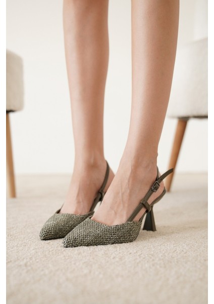 Minorka Hasır Detaylı Kadın Topuklu Ayakkabı fiyatları