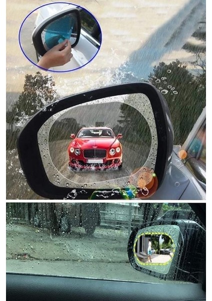 Oto Dış Ayna Yağmur Tutmaz Kaydırıcı Film 2 Adet