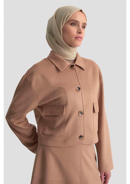 Ceketli Süet Takım 25KD1703 Taba fırsatları