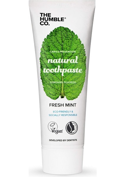 The Humble Co Doğal & Vegan Yetişkinler Için Naneli Diş Macunu Komple Bakım 75 ml