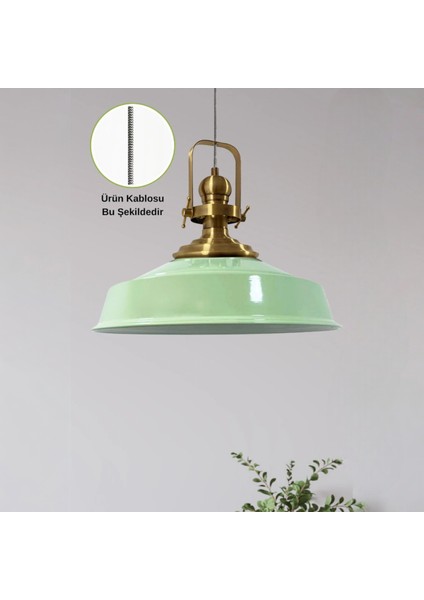 Asaletli Ütü Kablo Tekli Avize Eskitme Başlık Retro Sarkıt Lamba Okul Kuaför Salon Avizeleri