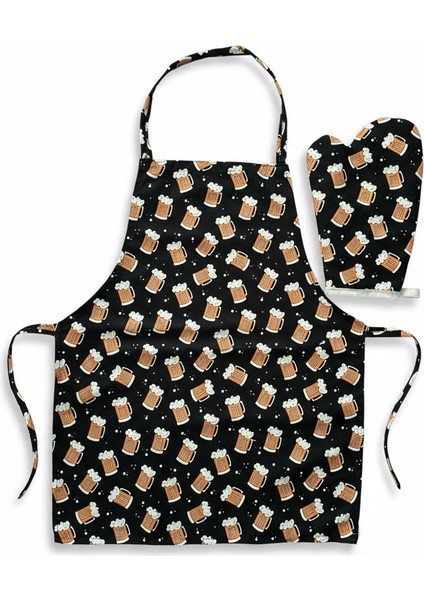 2'li Set Pizza Mutfak Önlüğü Fırın Eldiveni , Bira Mutfak Önlüğü Fırın Eldiveni fiyatları
