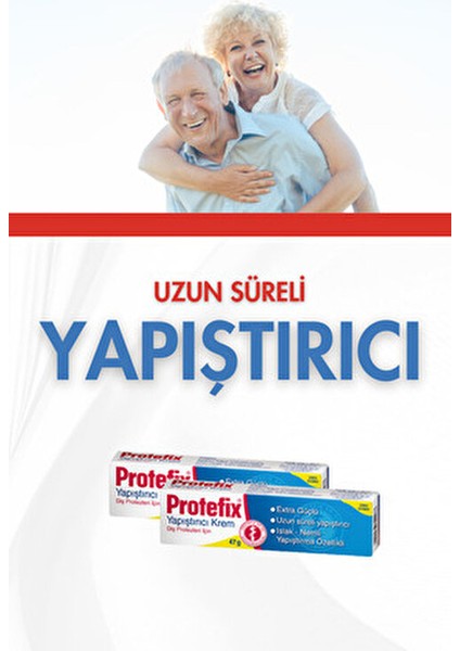 Yapıştırıcı Krem Extra Güçlü Uzun Süreli Yapıştırma Özelliği 47 gr Diş Protezleri İçin fırsatları