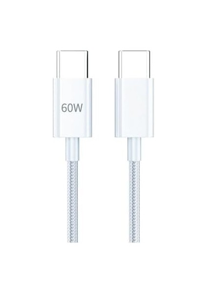 Pdateknoloji 60W Hızlı Şarj ve Data Kablosu AZ-06A (Beyaz) modelleri