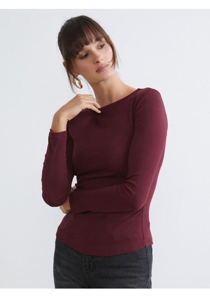 Yeni Sezon Kayık Yaka Kadın Body