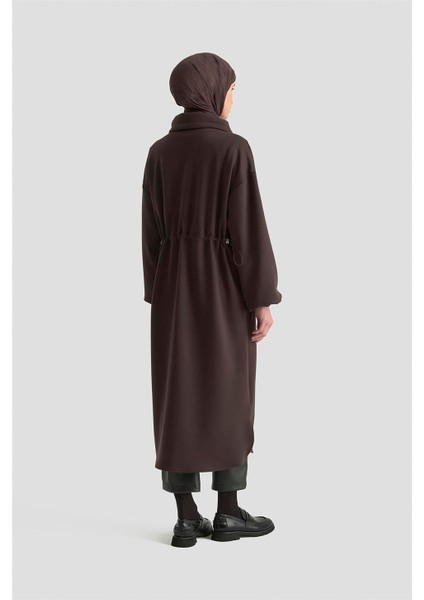 Yüksek Yaka Örme Giyçık 25KD1503 Kahverengi indirimleri