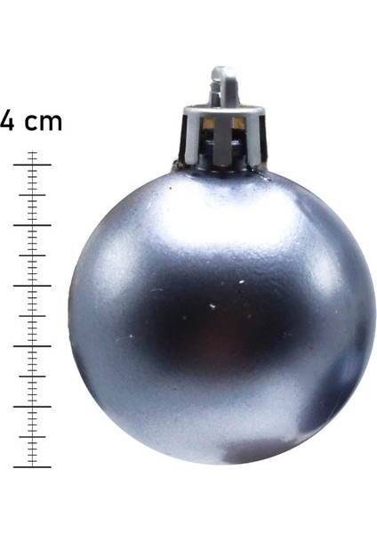 6 Lı 4 cm Yılbaşı Ağacı Süsü Cici Top Füme fırsatları