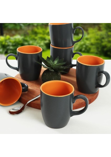 Mat Messe Gri Sarı Bulut Kupa 9 cm 6 Adet