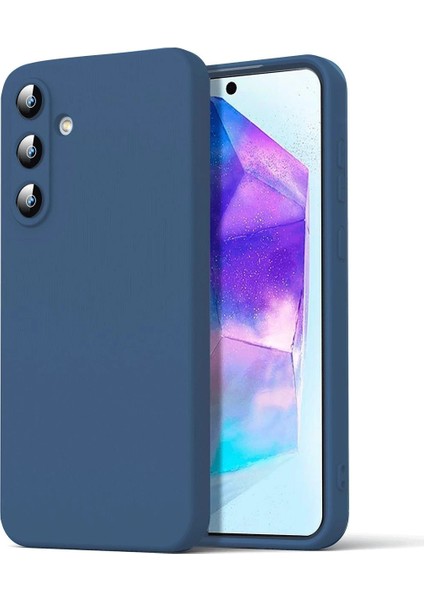 A16 5g Kılıf Nano Içi Kadife Silikon - LACIVERT-(5796)