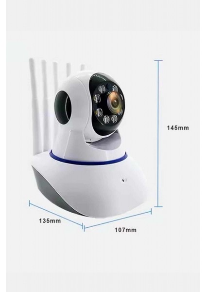 Akıllı Gece Görüşlü Sensörlü Wifi Kamera Telefondan Takip Edilebilir fırsatları