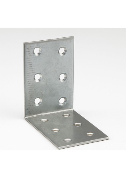 Metal L Demiri 40X60X60 mm Köşebent (50 Adet) Mobilya Dolap Eşya Duvara Sabitleme Bağlantı Aparatı