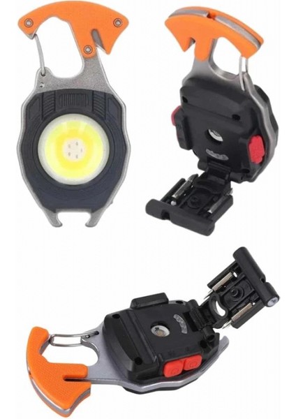 Çok Işlevli Acil Durum Işığı USB Şarjlı Cep Feneri 7 Farklı Mod indirimleri