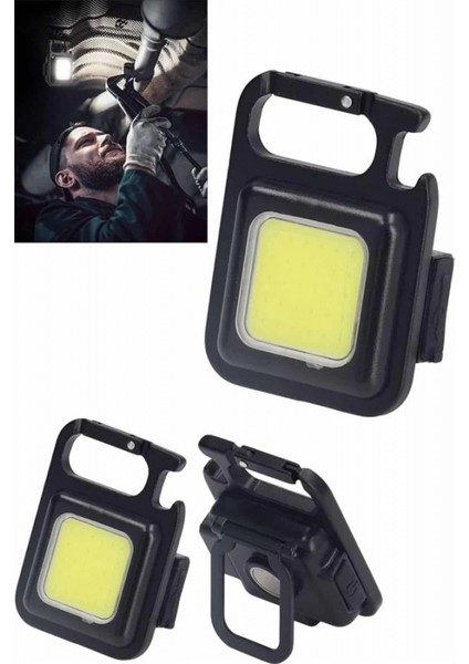 Işıldak USB Şarjlı Cep El Feneri Taşınabilir Mini LED Işık Çok Fonksiyonlu fırsatları