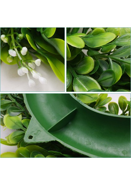 2 Paket Yapay Şimşir Çelengi Yapay Yeşil Yapraklar Çelengi Ön Kapı Asılı Çelenk Dekorasyonu 10 Inç (Yurt Dışından) indirimleri